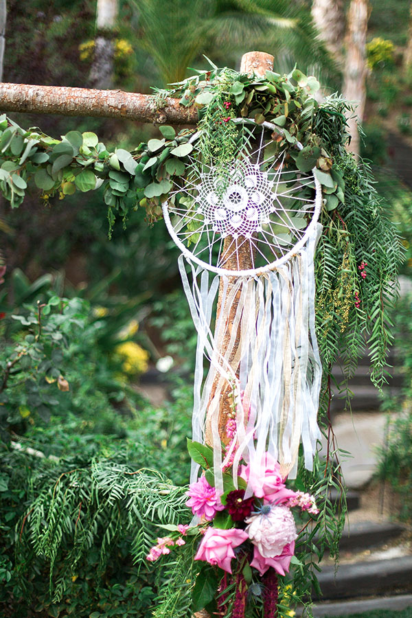 decorazione matrimonio stile bohemien